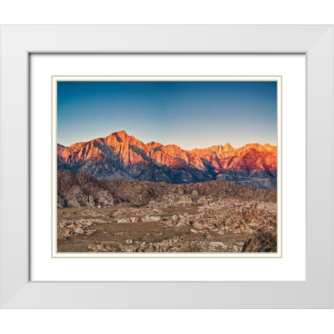 Sunrise Alabama Hill-California White Modern Wood Framed Art Print with Double Matting by Ford, John