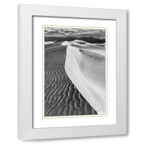 Mesquite Dunes-Death Valley National Park-California White Modern Wood Framed Art Print with Double Matting by Ford, John