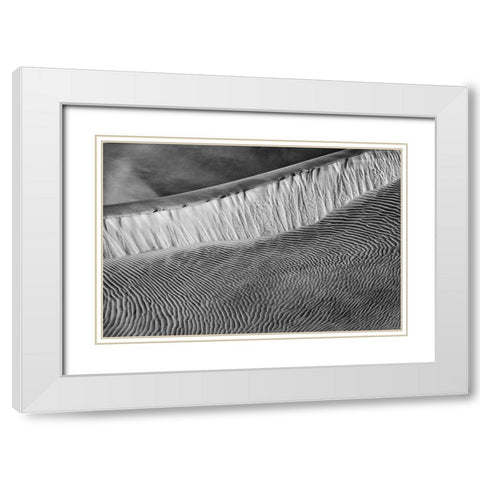 Mesquite Dunes-Death Valley National Park-California White Modern Wood Framed Art Print with Double Matting by Ford, John