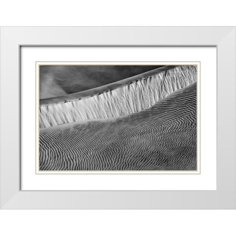 Mesquite Dunes-Death Valley National Park-California White Modern Wood Framed Art Print with Double Matting by Ford, John