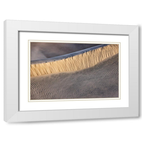 Mesquite Dunes-Death Valley National Park-California White Modern Wood Framed Art Print with Double Matting by Ford, John