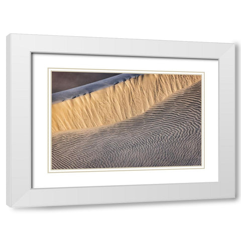 Mesquite Dunes-Death Valley National Park-California White Modern Wood Framed Art Print with Double Matting by Ford, John