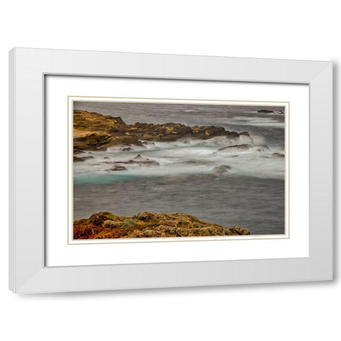 Point Lobos-Carmel-California White Modern Wood Framed Art Print with Double Matting by Ford, John