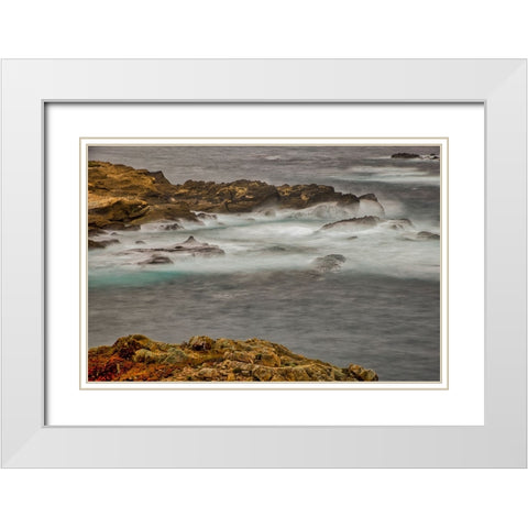 Point Lobos-Carmel-California White Modern Wood Framed Art Print with Double Matting by Ford, John