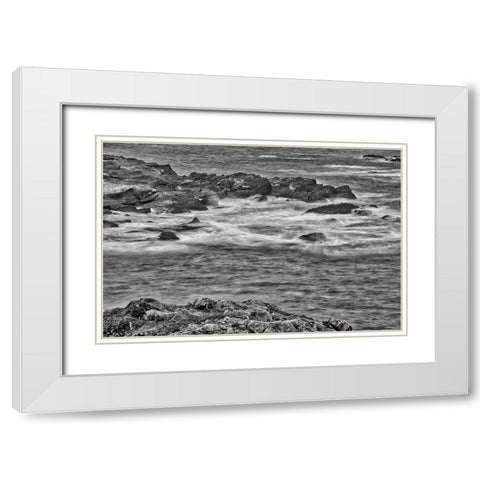 Point Lobos-Carmel-California White Modern Wood Framed Art Print with Double Matting by Ford, John