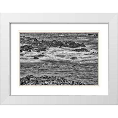 Point Lobos-Carmel-California White Modern Wood Framed Art Print with Double Matting by Ford, John