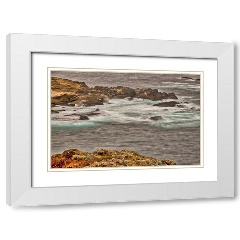 Point Lobos-Carmel-California White Modern Wood Framed Art Print with Double Matting by Ford, John