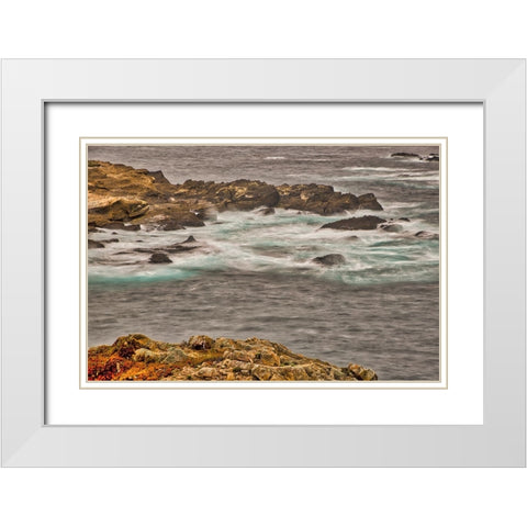 Point Lobos-Carmel-California White Modern Wood Framed Art Print with Double Matting by Ford, John