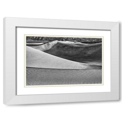 Mesquite Dunes-Death Valley National Park-California White Modern Wood Framed Art Print with Double Matting by Ford, John