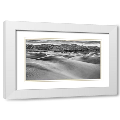 Mesquite Dunes-Death Valley National Park-California White Modern Wood Framed Art Print with Double Matting by Ford, John