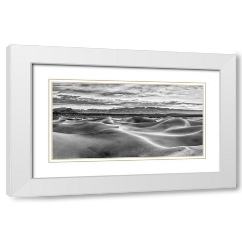 Mesquite Dunes-Death Valley National Park-California White Modern Wood Framed Art Print with Double Matting by Ford, John