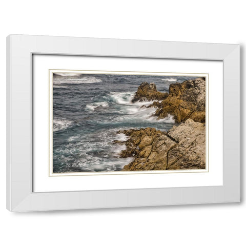 Garapata Beach-Carmel by the Sea-California White Modern Wood Framed Art Print with Double Matting by Ford, John