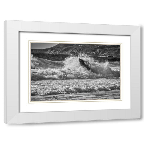 Garapata Beach-Carmel by the Sea-California White Modern Wood Framed Art Print with Double Matting by Ford, John