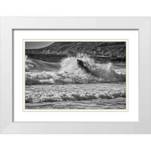 Garapata Beach-Carmel by the Sea-California White Modern Wood Framed Art Print with Double Matting by Ford, John