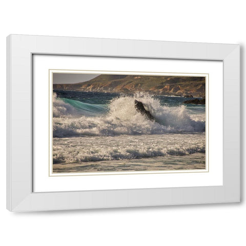 Garapata Beach-Carmel by the Sea-California White Modern Wood Framed Art Print with Double Matting by Ford, John