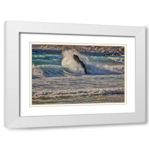 Garapata Beach-Carmel by the Sea-California White Modern Wood Framed Art Print with Double Matting by Ford, John