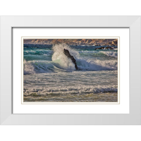Garapata Beach-Carmel by the Sea-California White Modern Wood Framed Art Print with Double Matting by Ford, John