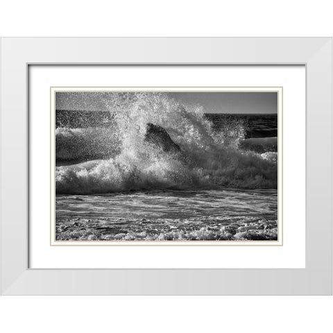 Garapata Beach-Carmel by the Sea-California White Modern Wood Framed Art Print with Double Matting by Ford, John