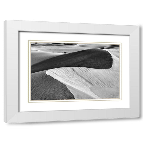 Mesquite Dunes-Death Valley National Park-California White Modern Wood Framed Art Print with Double Matting by Ford, John