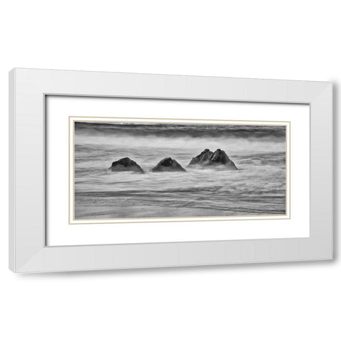 Garapata Beach-Carmel by the Sea-California White Modern Wood Framed Art Print with Double Matting by Ford, John