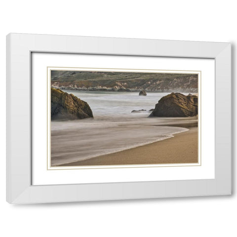 Garapata Beach-Carmel by the Sea-California White Modern Wood Framed Art Print with Double Matting by Ford, John