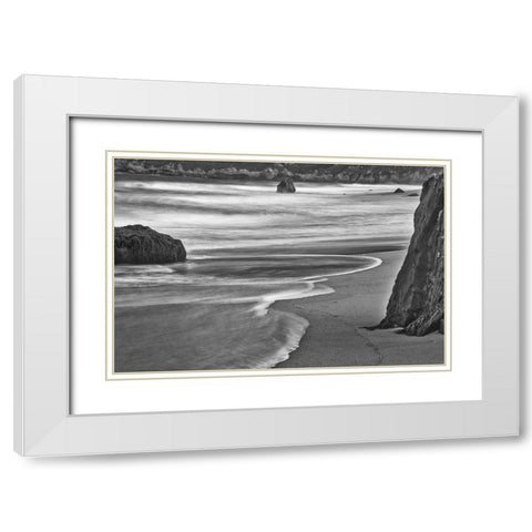 Garapata Beach-Carmel by the Sea-California White Modern Wood Framed Art Print with Double Matting by Ford, John