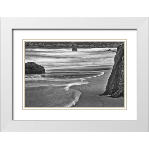 Garapata Beach-Carmel by the Sea-California White Modern Wood Framed Art Print with Double Matting by Ford, John