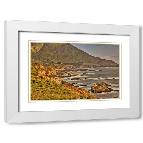 Garapata Beach-Carmel by the Sea-California White Modern Wood Framed Art Print with Double Matting by Ford, John