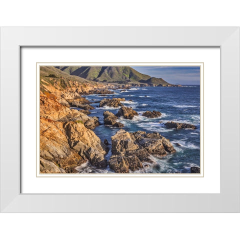 Garapata Beach-Carmel by the Sea-California White Modern Wood Framed Art Print with Double Matting by Ford, John