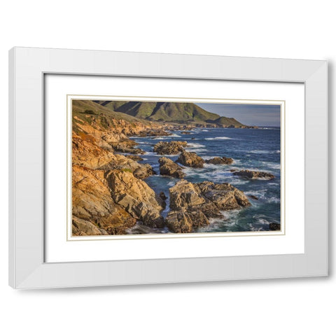 Garapata Beach-Carmel by the Sea-California White Modern Wood Framed Art Print with Double Matting by Ford, John