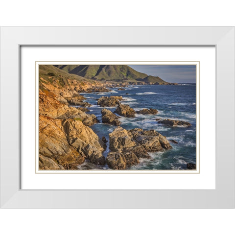 Garapata Beach-Carmel by the Sea-California White Modern Wood Framed Art Print with Double Matting by Ford, John