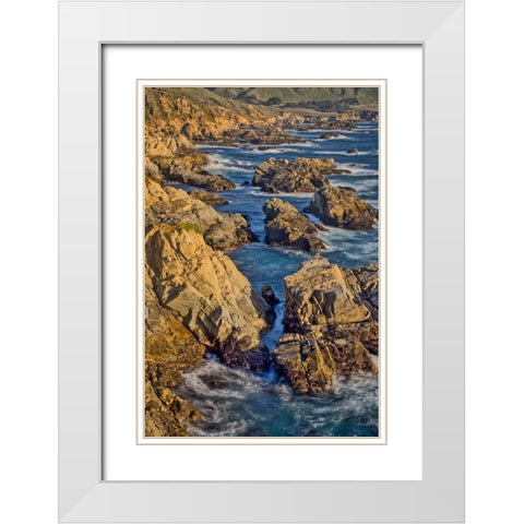 Garapata Beach-Carmel by the Sea-California White Modern Wood Framed Art Print with Double Matting by Ford, John