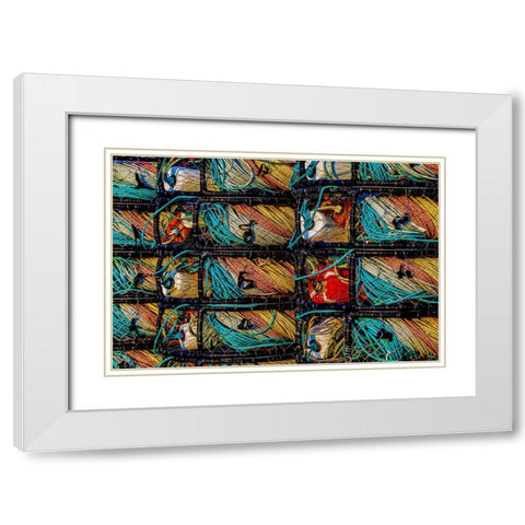 California-USA-Crescent City-Crescent City Marina White Modern Wood Framed Art Print with Double Matting by Restuccia, Joe III