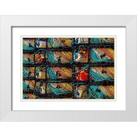 California-USA-Crescent City-Crescent City Marina White Modern Wood Framed Art Print with Double Matting by Restuccia, Joe III