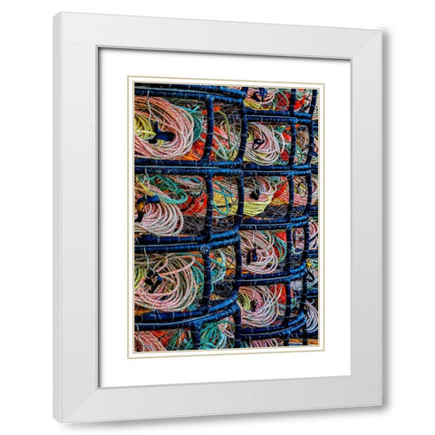 California-USA-Crescent City-Crescent City Marina White Modern Wood Framed Art Print with Double Matting by Restuccia, Joe III