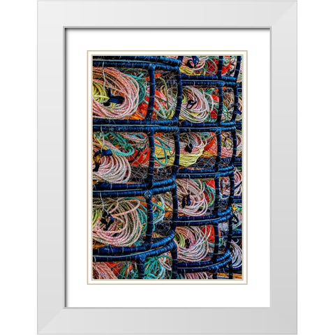 California-USA-Crescent City-Crescent City Marina White Modern Wood Framed Art Print with Double Matting by Restuccia, Joe III