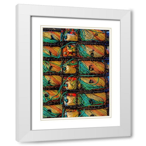 California-USA-Crescent City-Crescent City Marina White Modern Wood Framed Art Print with Double Matting by Restuccia, Joe III