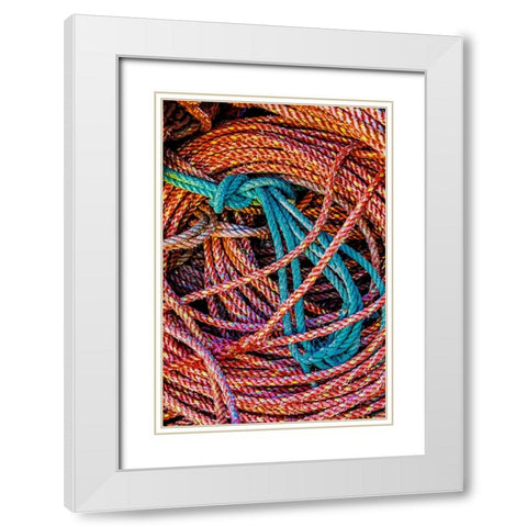 California-USA-Crescent City-Crescent City Marina White Modern Wood Framed Art Print with Double Matting by Restuccia, Joe III