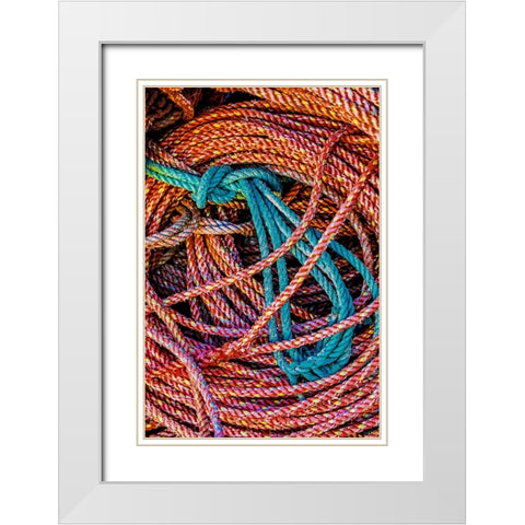 California-USA-Crescent City-Crescent City Marina White Modern Wood Framed Art Print with Double Matting by Restuccia, Joe III