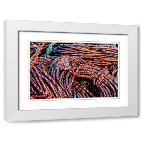 California-USA-Crescent City-Crescent City Marina White Modern Wood Framed Art Print with Double Matting by Restuccia, Joe III