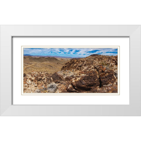 Black Eagle Mine Road- California White Modern Wood Framed Art Print with Double Matting by Muench, Zandria