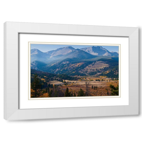 Meadow Overlook-Rocky Mountain National Park-Colorado-USA White Modern Wood Framed Art Print with Double Matting by Miller, Anna