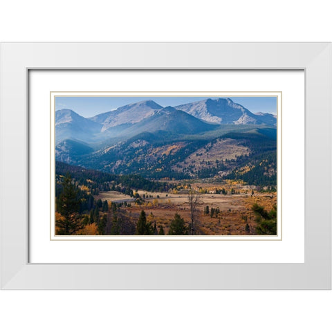 Meadow Overlook-Rocky Mountain National Park-Colorado-USA White Modern Wood Framed Art Print with Double Matting by Miller, Anna