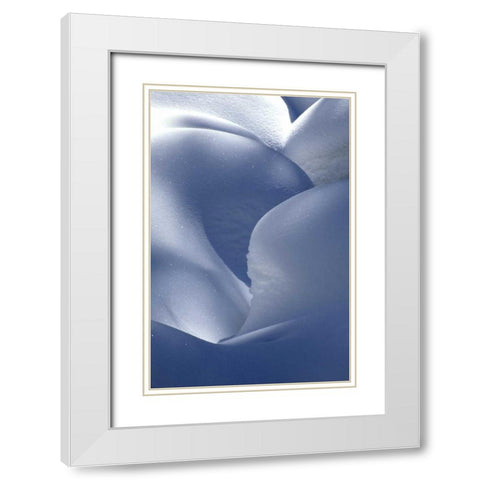 USA, Colorado, Steamboat Springs Snow mound White Modern Wood Framed Art Print with Double Matting by OBrien, Jay