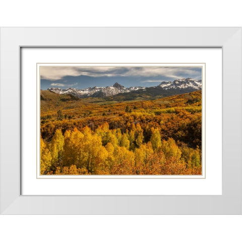 Colorado Dallas Divide in San Juan Mountains White Modern Wood Framed Art Print with Double Matting by Illg, Cathy and Gordon
