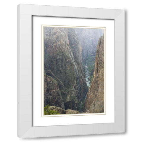 Colorado, Gunnison NP Scenic in Black Canyon White Modern Wood Framed Art Print with Double Matting by Paulson, Don