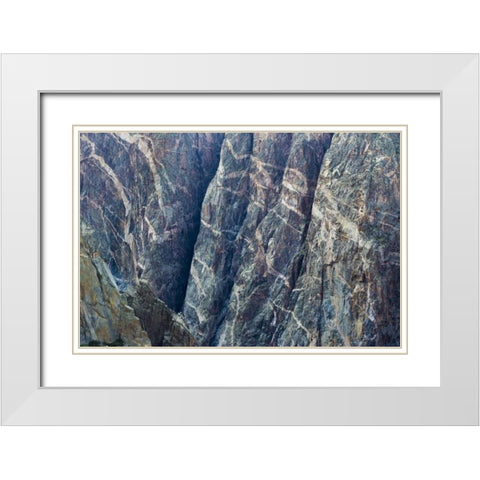 Colorado, Gunnison NP Scenic of Black Canyon White Modern Wood Framed Art Print with Double Matting by Paulson, Don