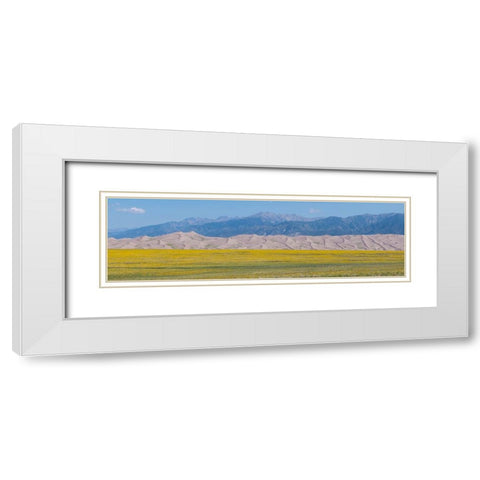 USA-Colorado-San Luis Valley-Great Sand Dunes National Park White Modern Wood Framed Art Print with Double Matting by Hopkins, Cindy Miller