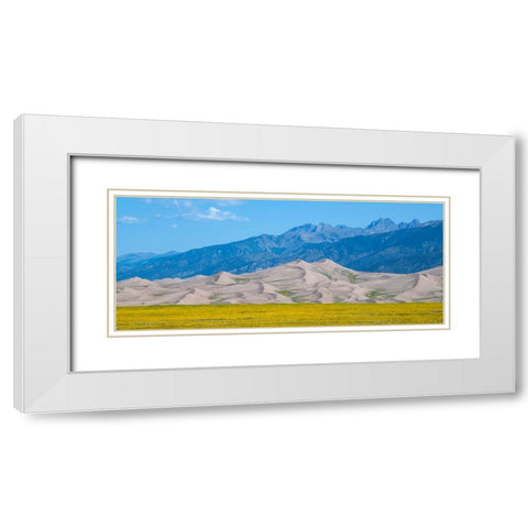 USA-Colorado-San Luis Valley-Great Sand Dunes National Park White Modern Wood Framed Art Print with Double Matting by Hopkins, Cindy Miller