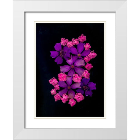 USA-Florida-Celebration-A bouquet of flowers White Modern Wood Framed Art Print with Double Matting by Looney, Hollice